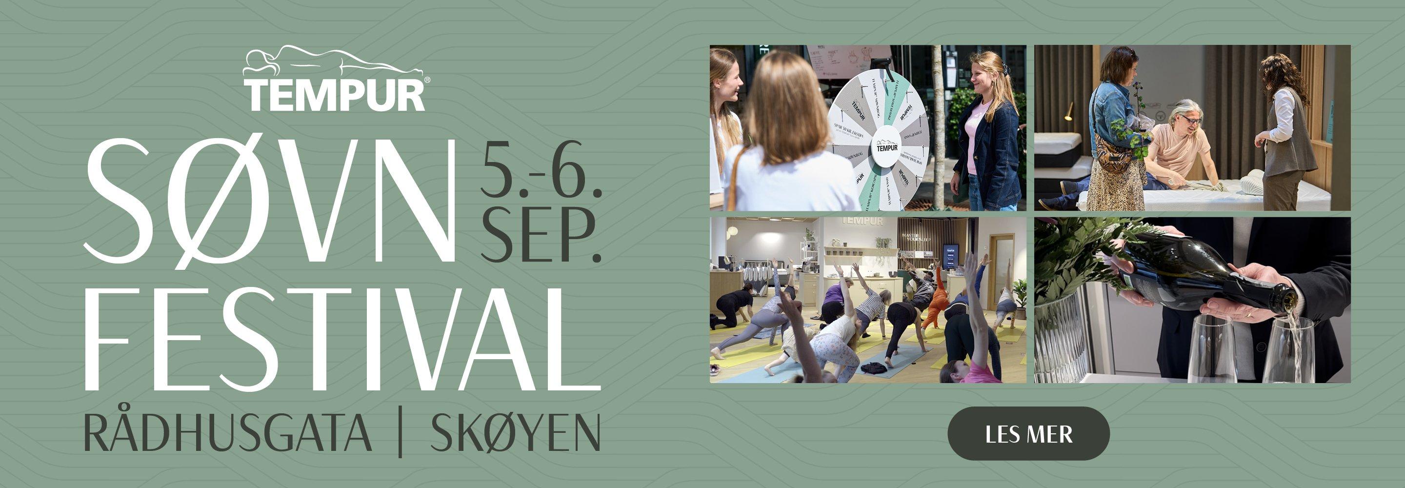 TEMPUR Søvnfestival 2025, 5-6 September Oslo Norge